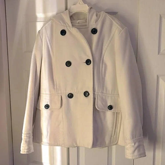 a.n.a Cream Double Breasted Coat - Picture 3 of 6